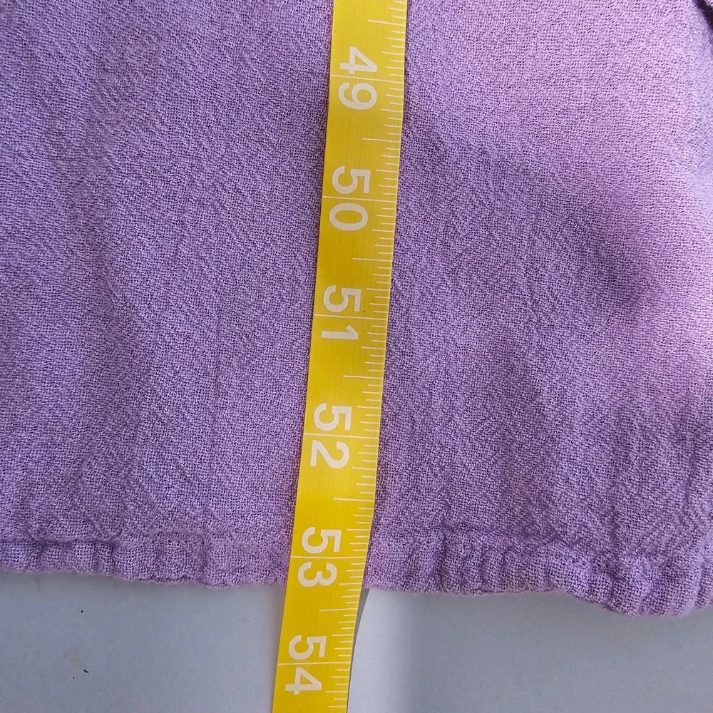 OH MY GAUZE! L/XL‎ Sleeveless Midi Dress Lavender Cotton Gauze Casual - Picture 7 of 8